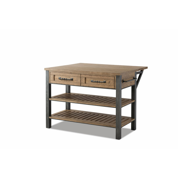 Trisha Yearwood Home Collection 52'' Wide Rolling Kitchen Island Wayfair